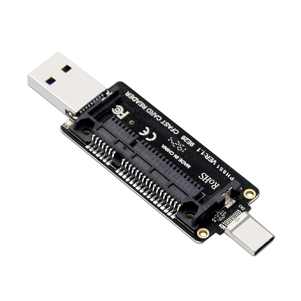 ƺ Ʈ PC ޴ CFast ޸ ī, USB3.1 C Ÿ A + C ī , 10Gbps, PH851